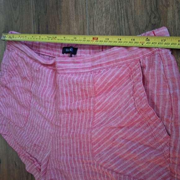 ⭐️ 3/$20 Ellen Tracy Linen Shorts Sz Large - Picture 3 of 7